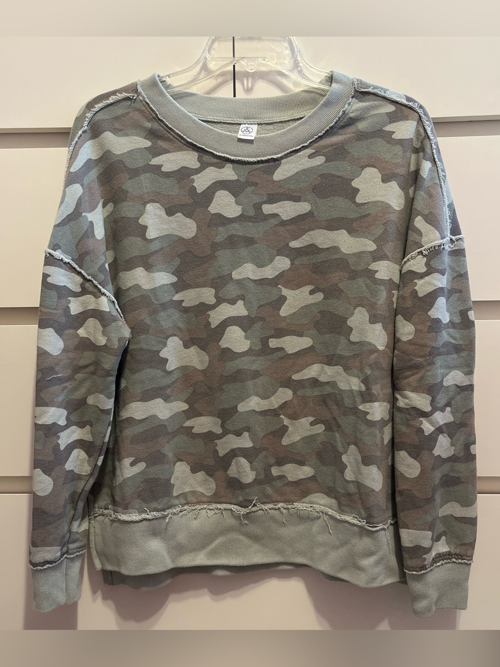 Alternative Apparel Camo Oversized Sweatshirt
